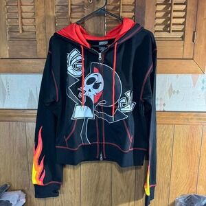 Cartoon Network the Grim Adventure of Billy and Mandy cropped hoodie Size 3